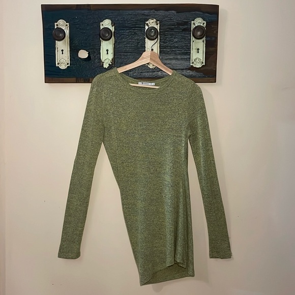 T Alexander Wang Marled Drape Back Mini Dress Tunic Size Small - Picture 2 of 16